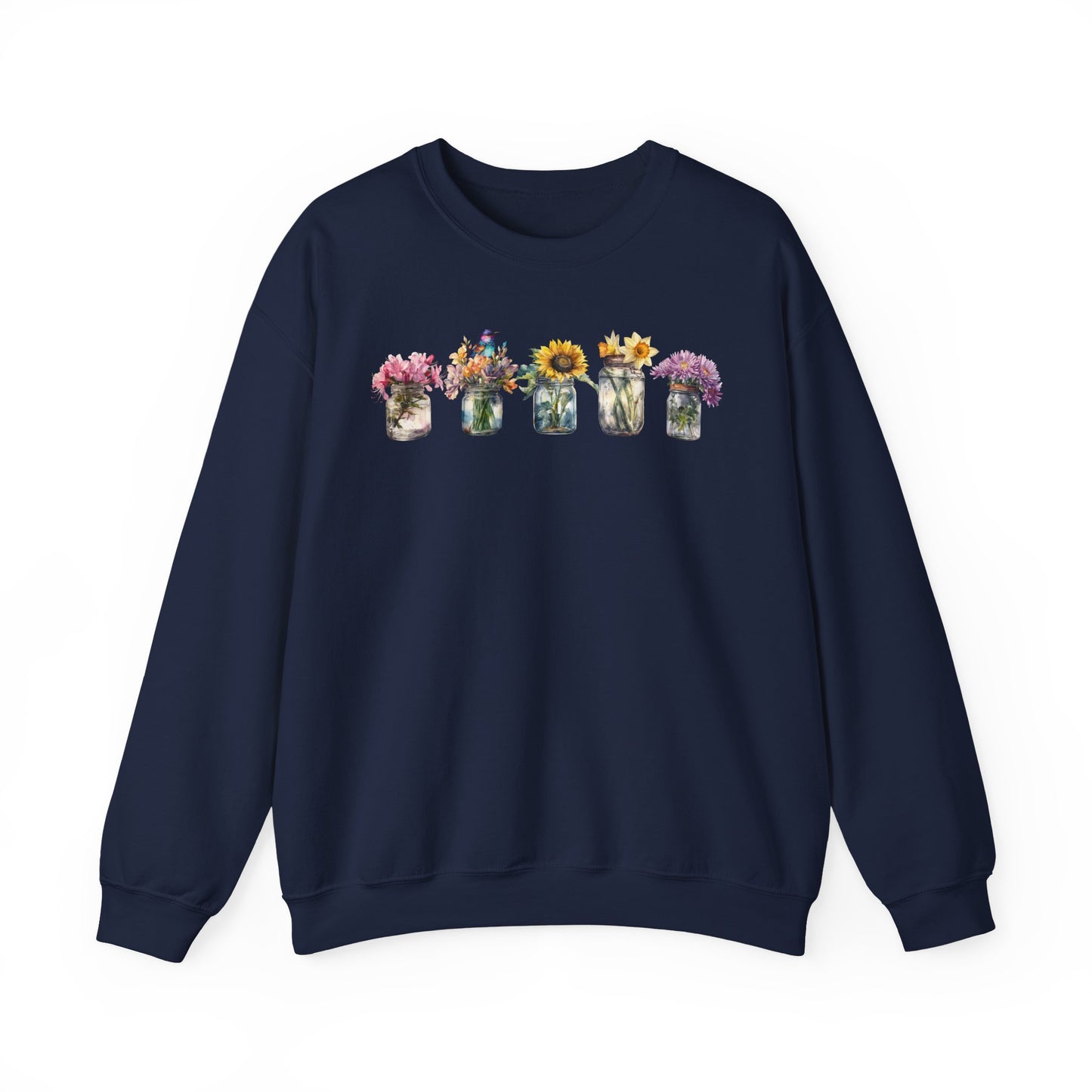 Floral Crewneck Sweatshirt - Cozy Gift for Nature Lovers, Comfortable Warmth for Fall, Spring Fashion, Ideal for Casual Outings, [...]
