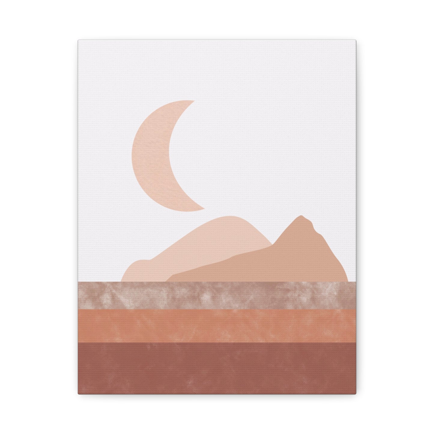 Moon And Mountains Canvas