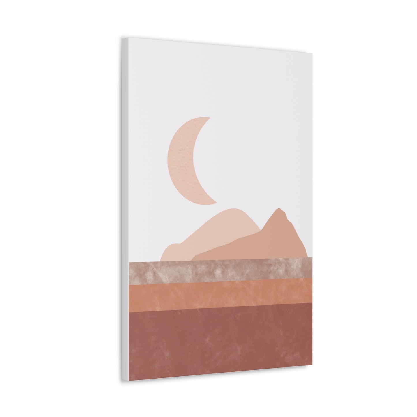 Moon And Mountains Canvas