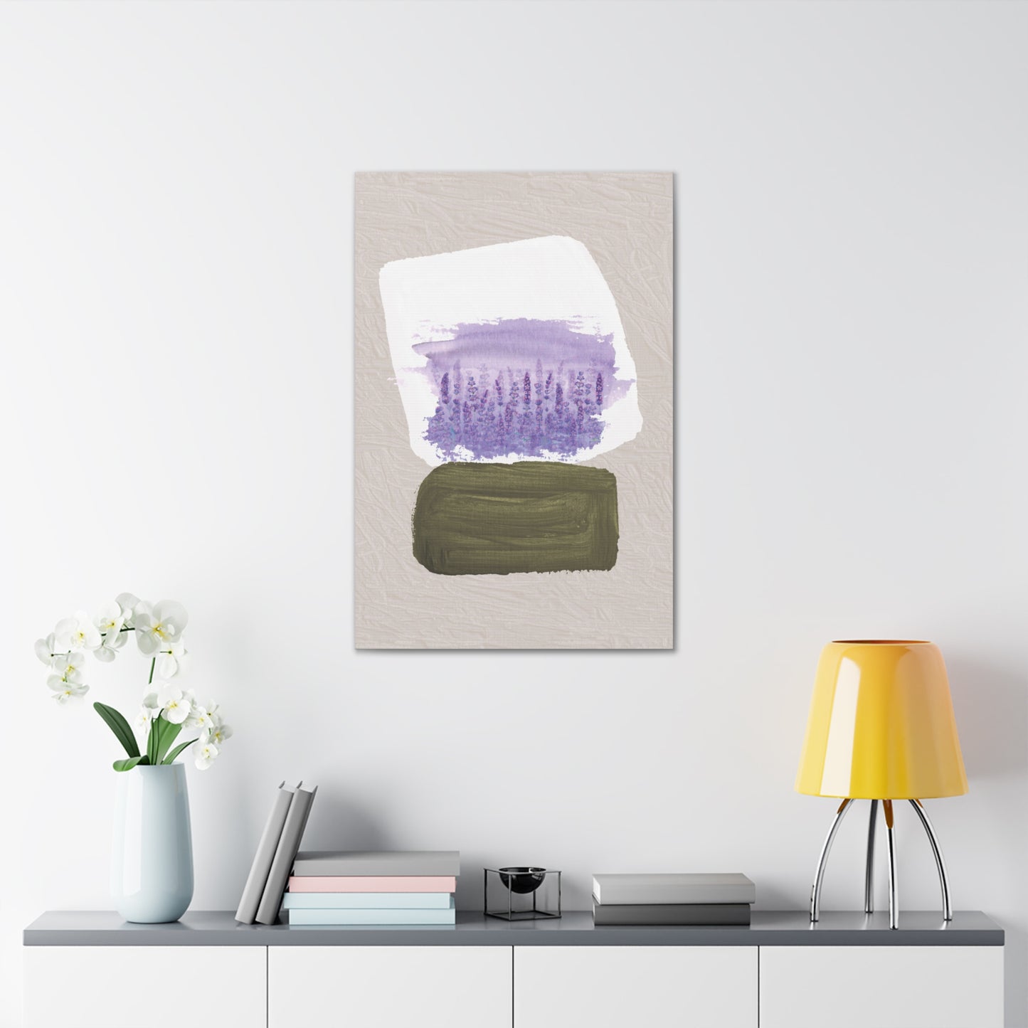 Lavender Abstract Canvas