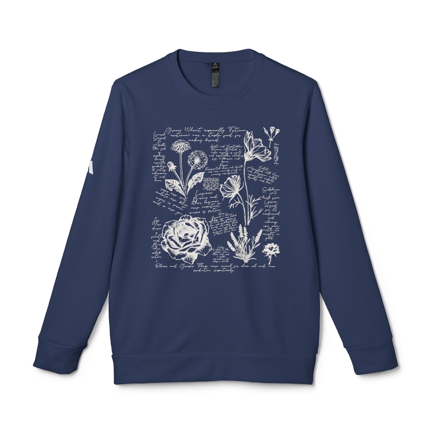 Cozy Floral Crewneck Sweatshirt, Unisex Sweatshirt, Fleece Top, Casual Wear, Floral Design, Year-Round Comfort