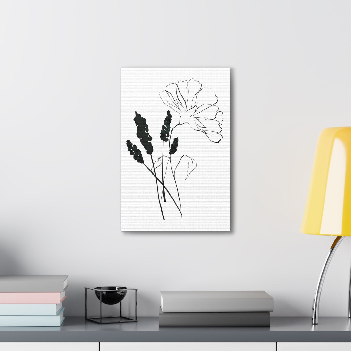 Minimalist Flower Canvas