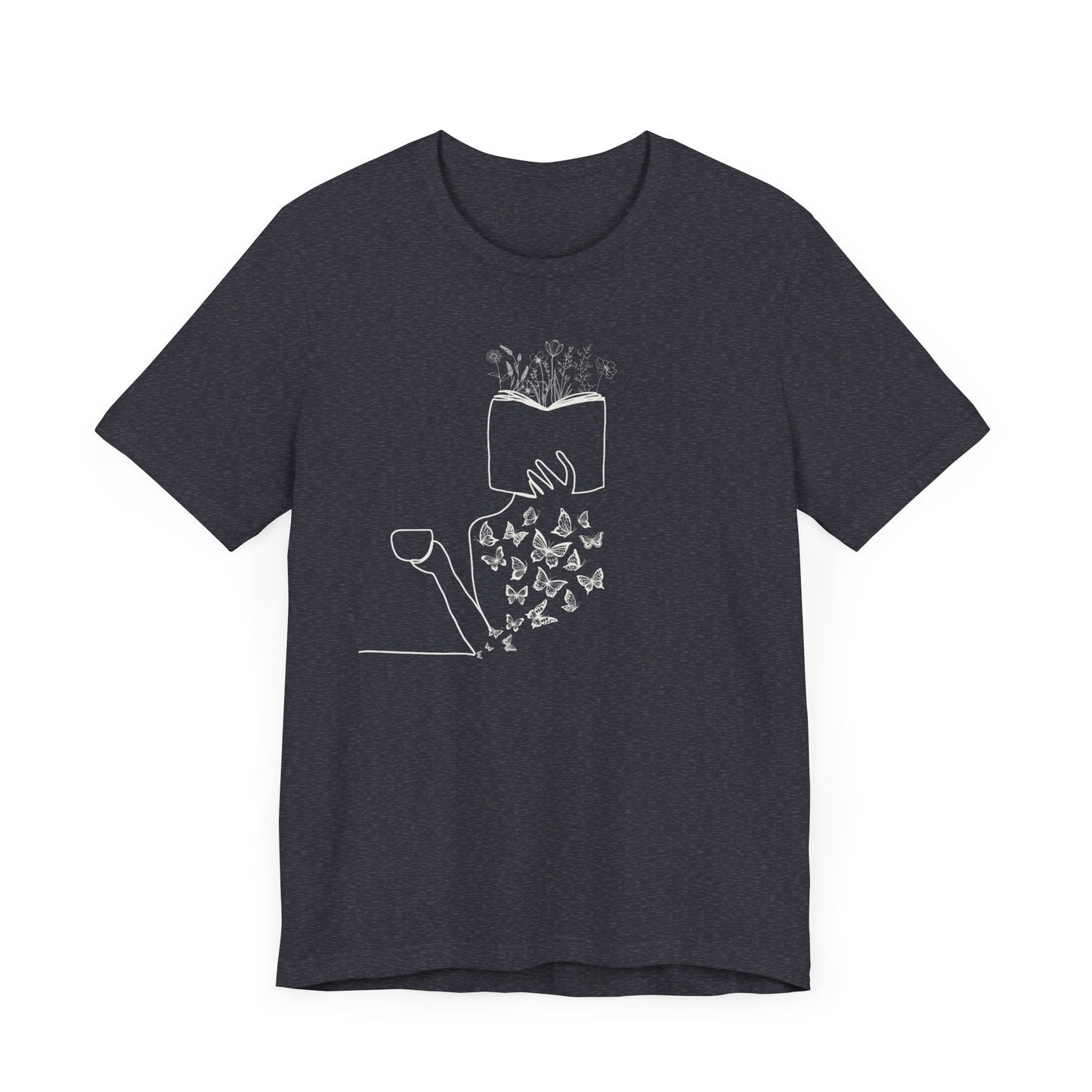 Butterfly Coffee Book T-Shirt