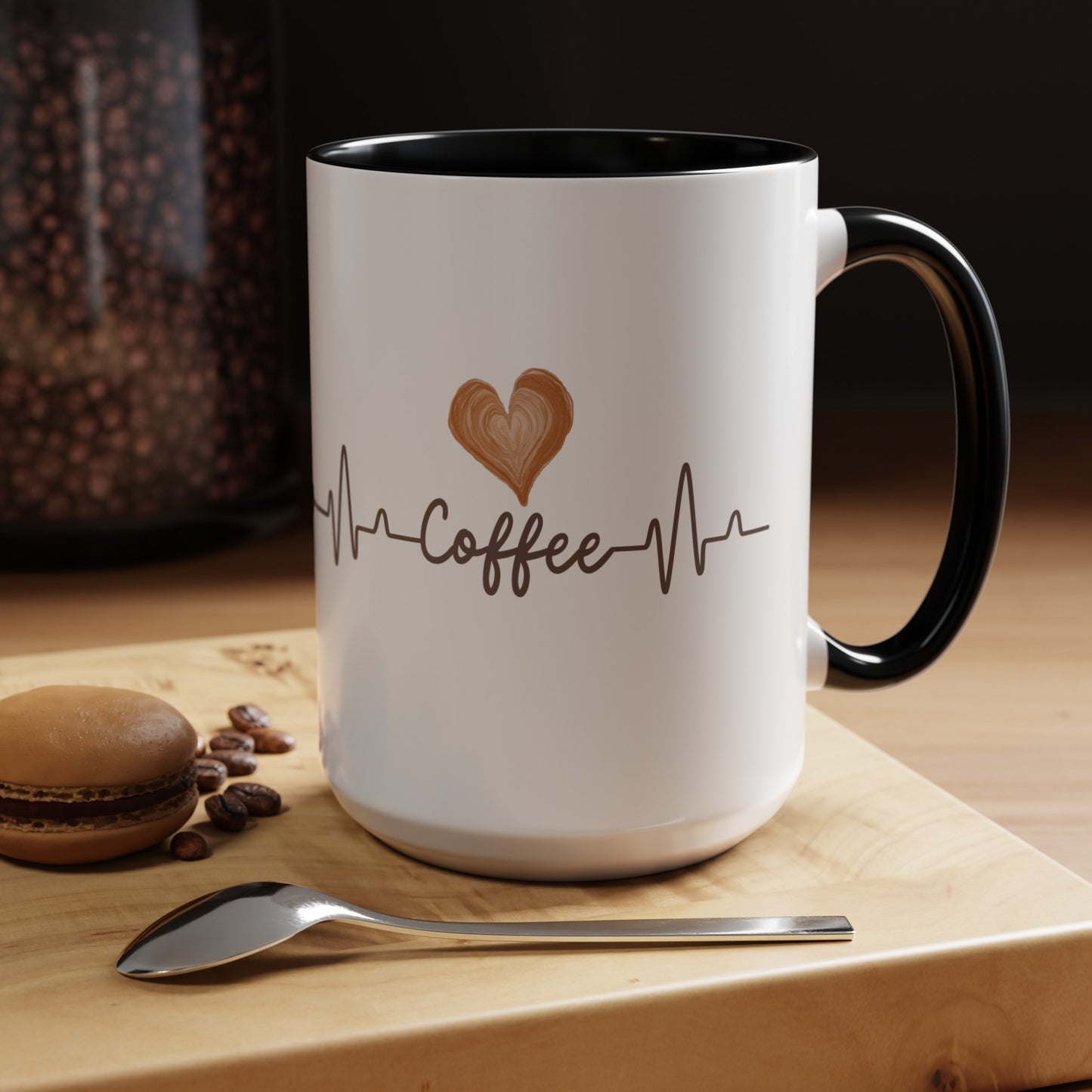 Coffee Heartbeat Mug, 11oz