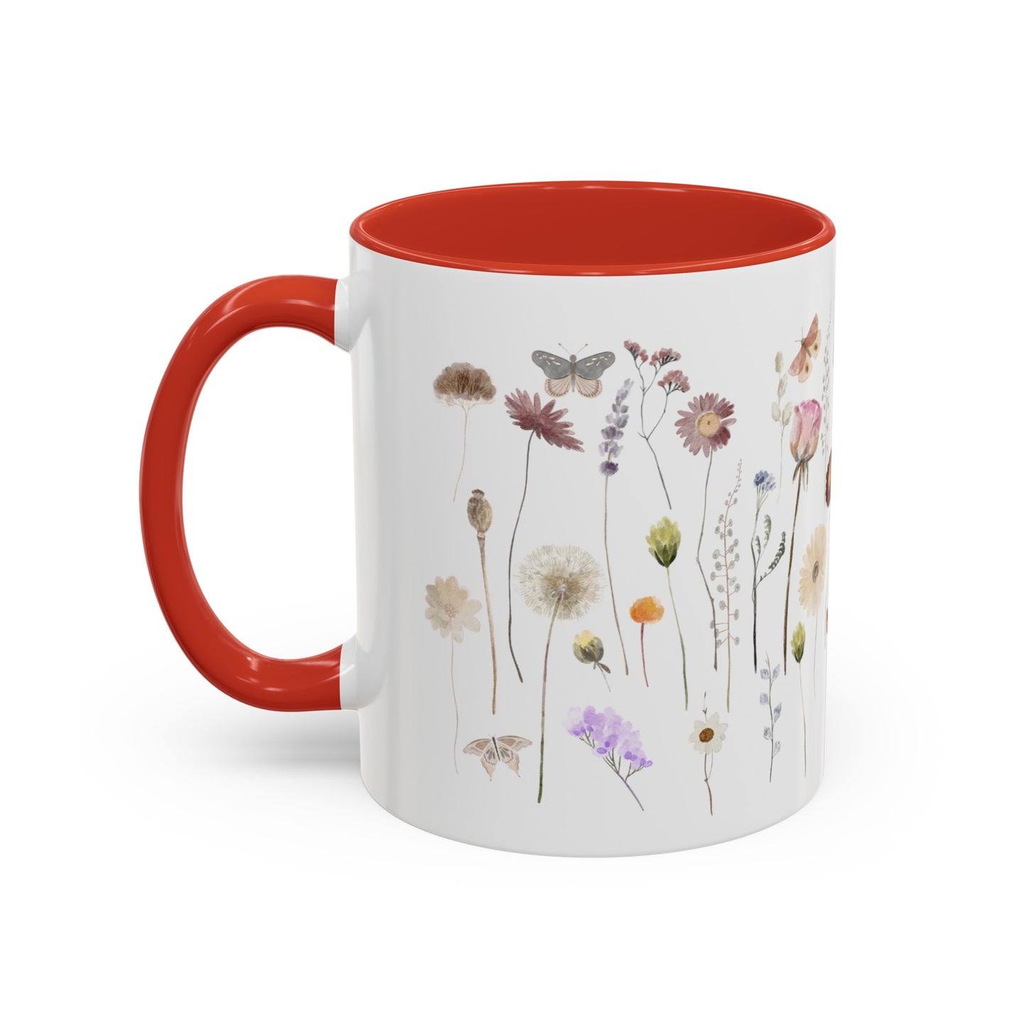 Bee Butterfly Flower Mug