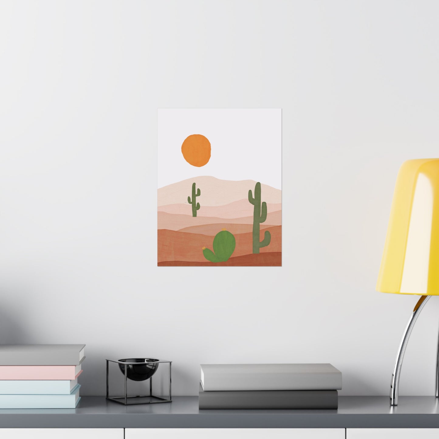 Southwestern Cactus Art Print (frame not included)