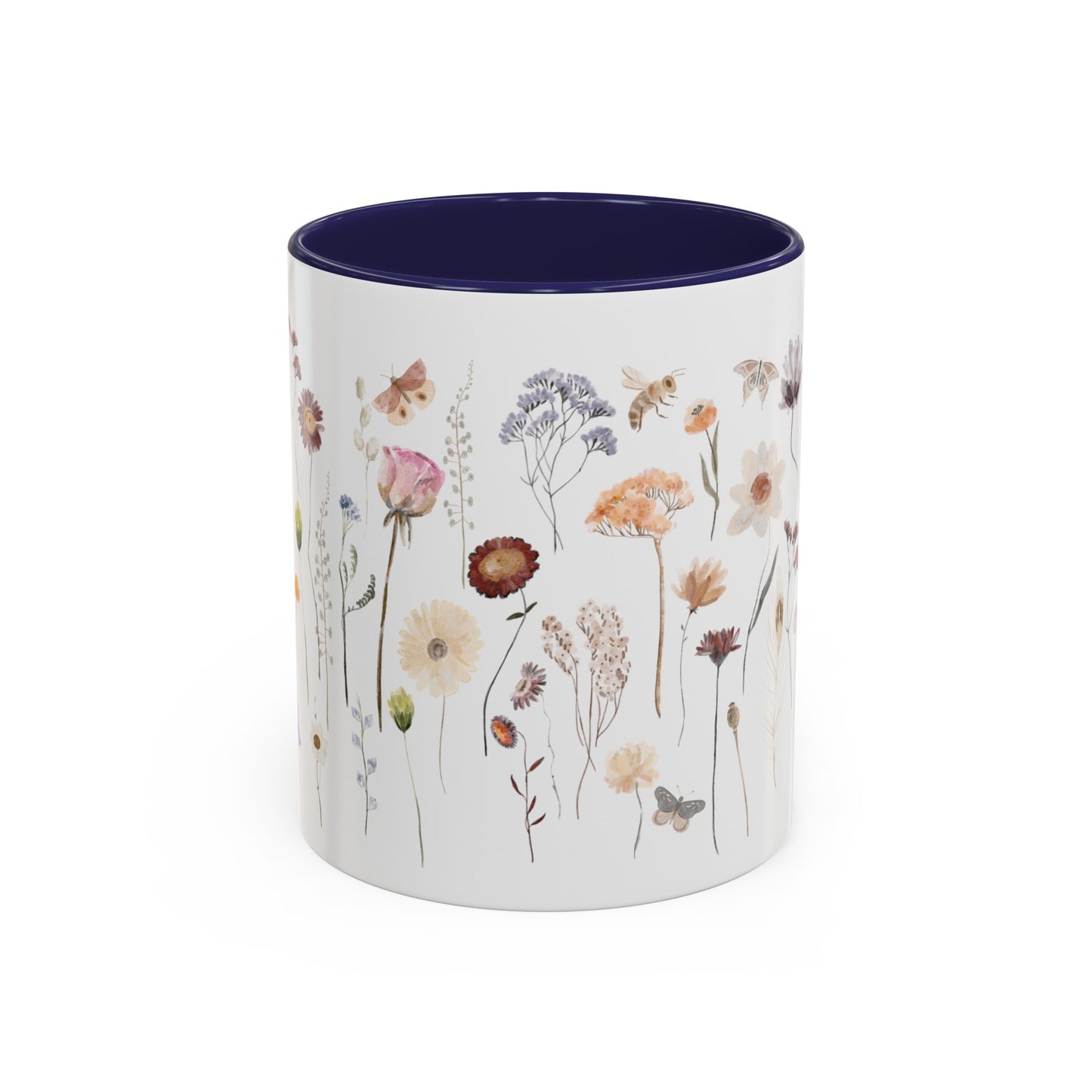 Bee Butterfly Flower Mug