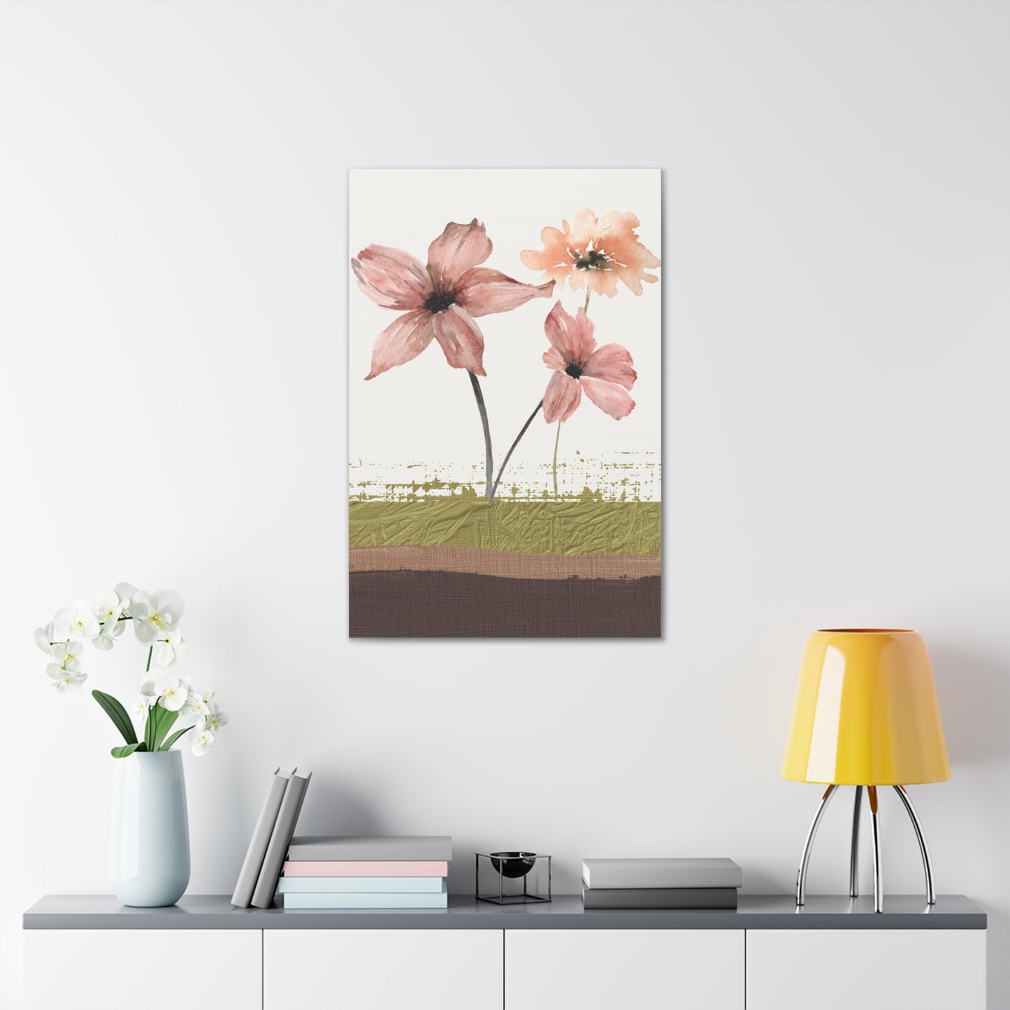 Abstract Flower Canvas