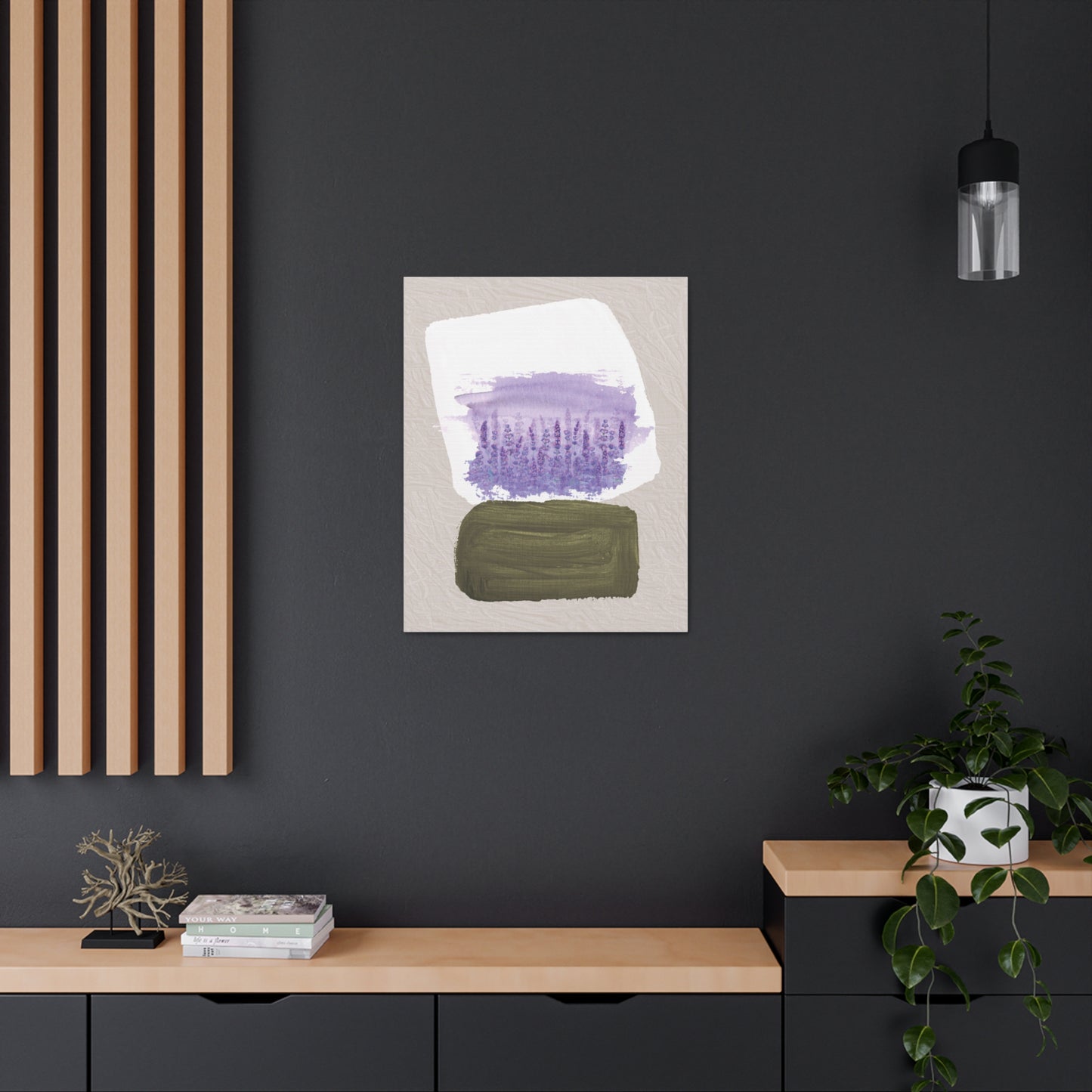 Lavender Abstract Canvas