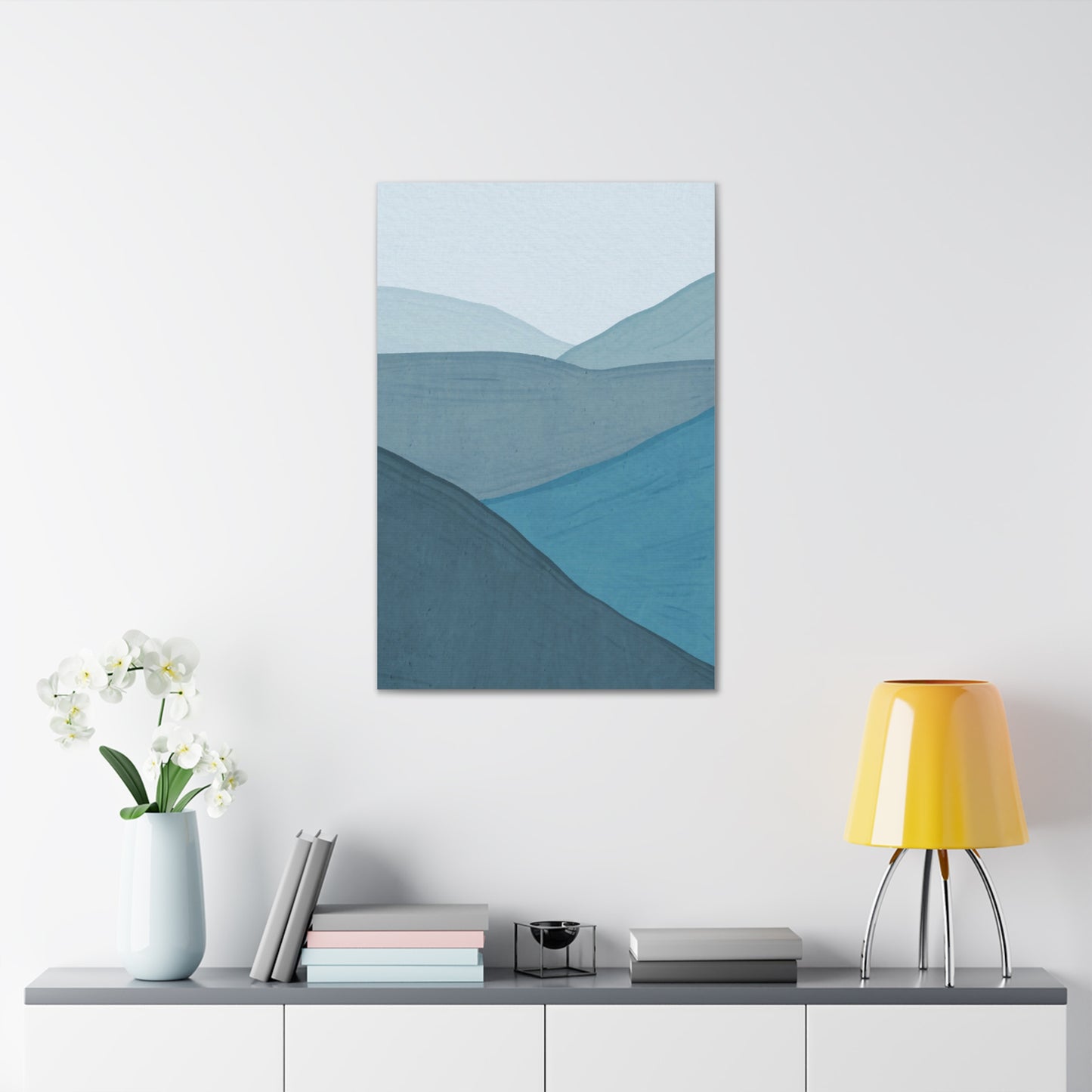 Abstract Blue Ocean Canvas