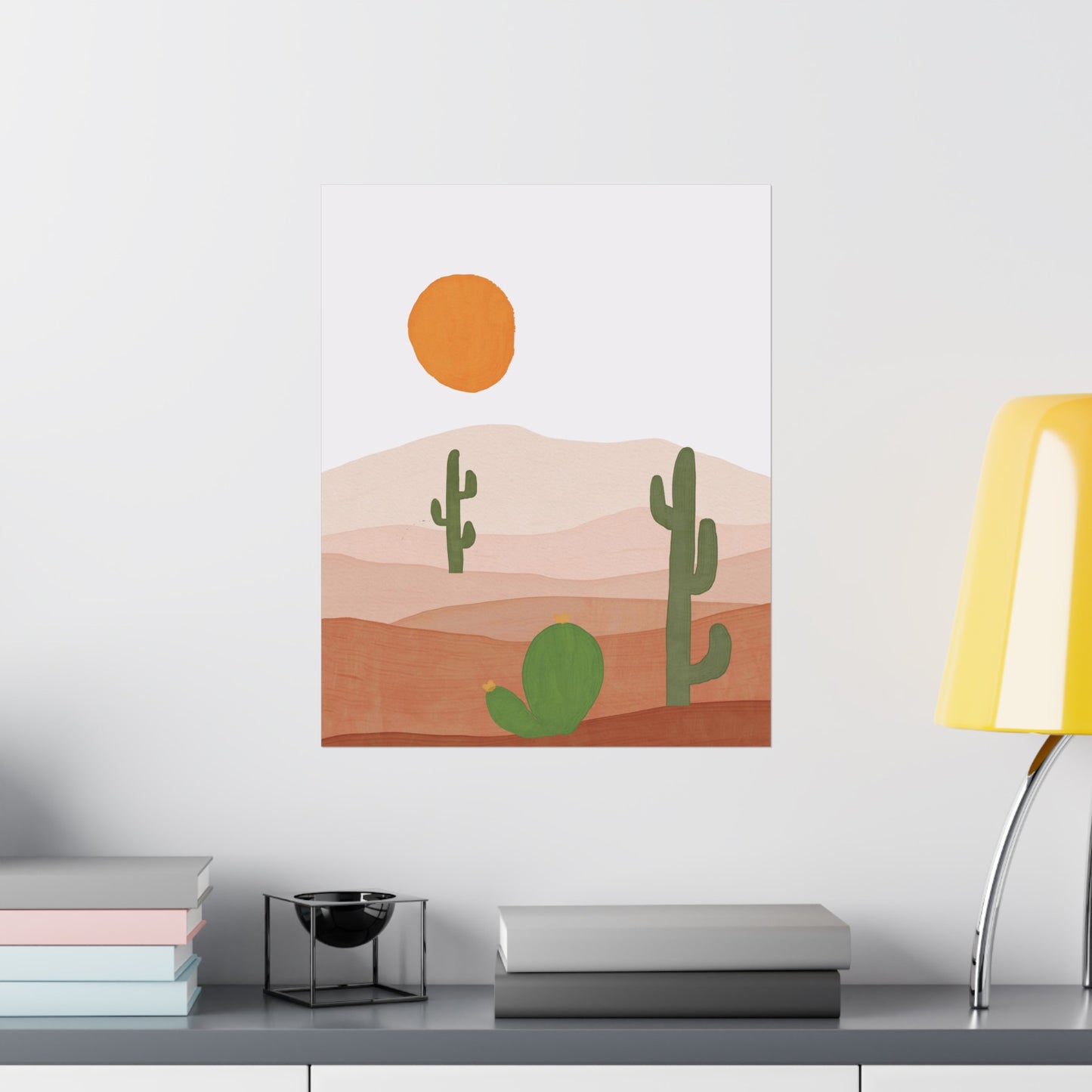 Southwestern Cactus Art Print (frame not included)