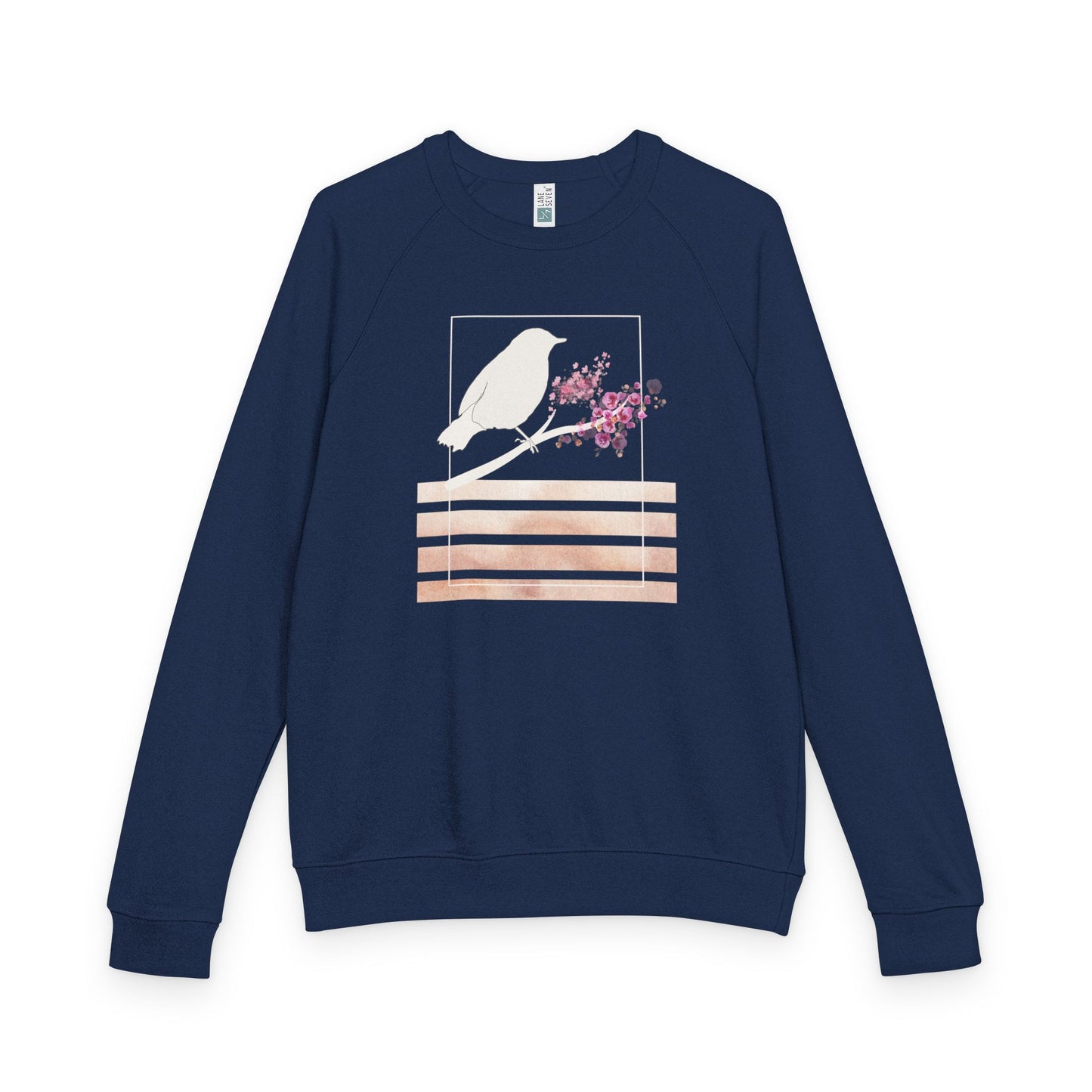 Floral Ribbed Crewneck Sweatshirt - Cozy Casual Wear, Gift for Her, Everyday Style, Spring Fashion, Flower Design