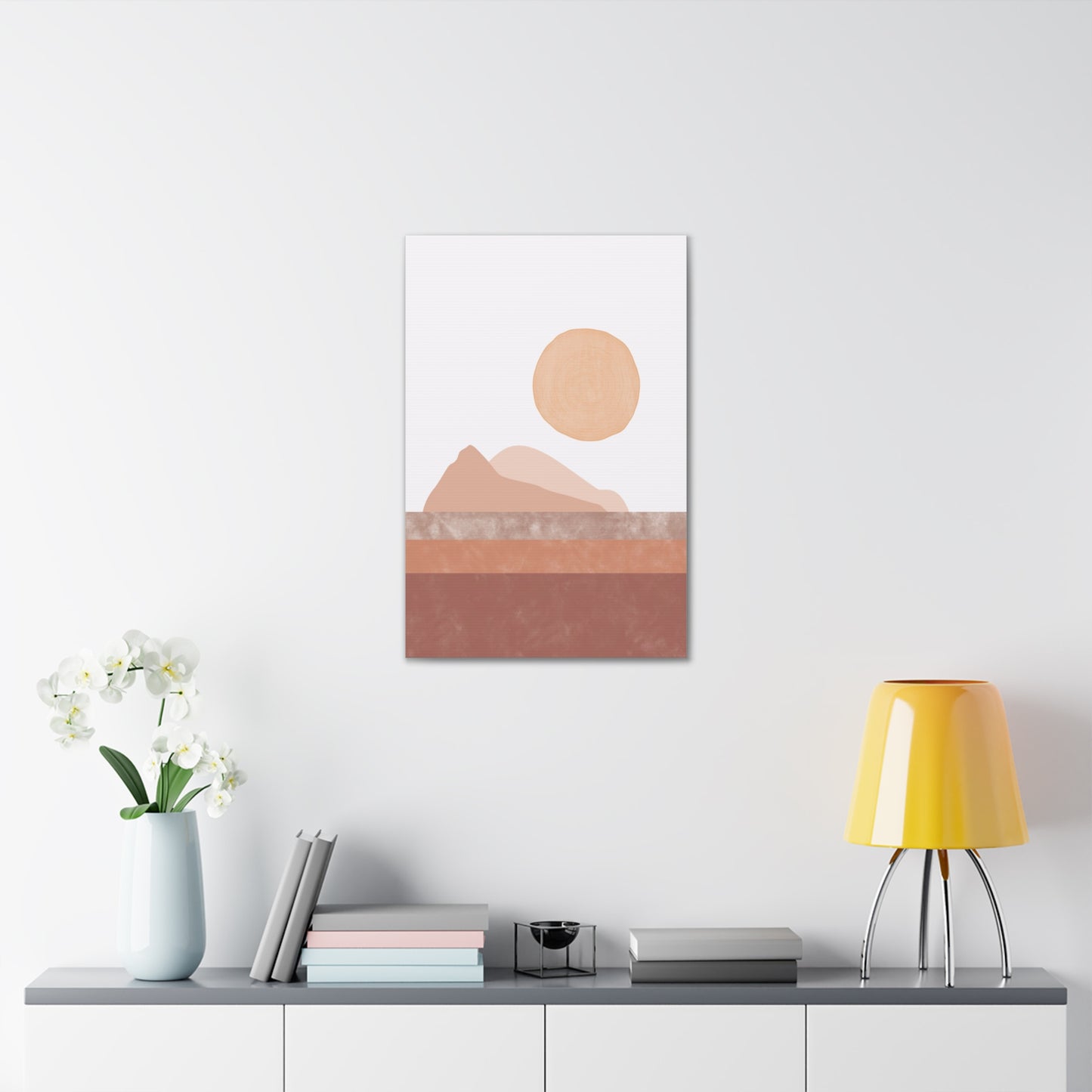 Sun And Mountains Canvas