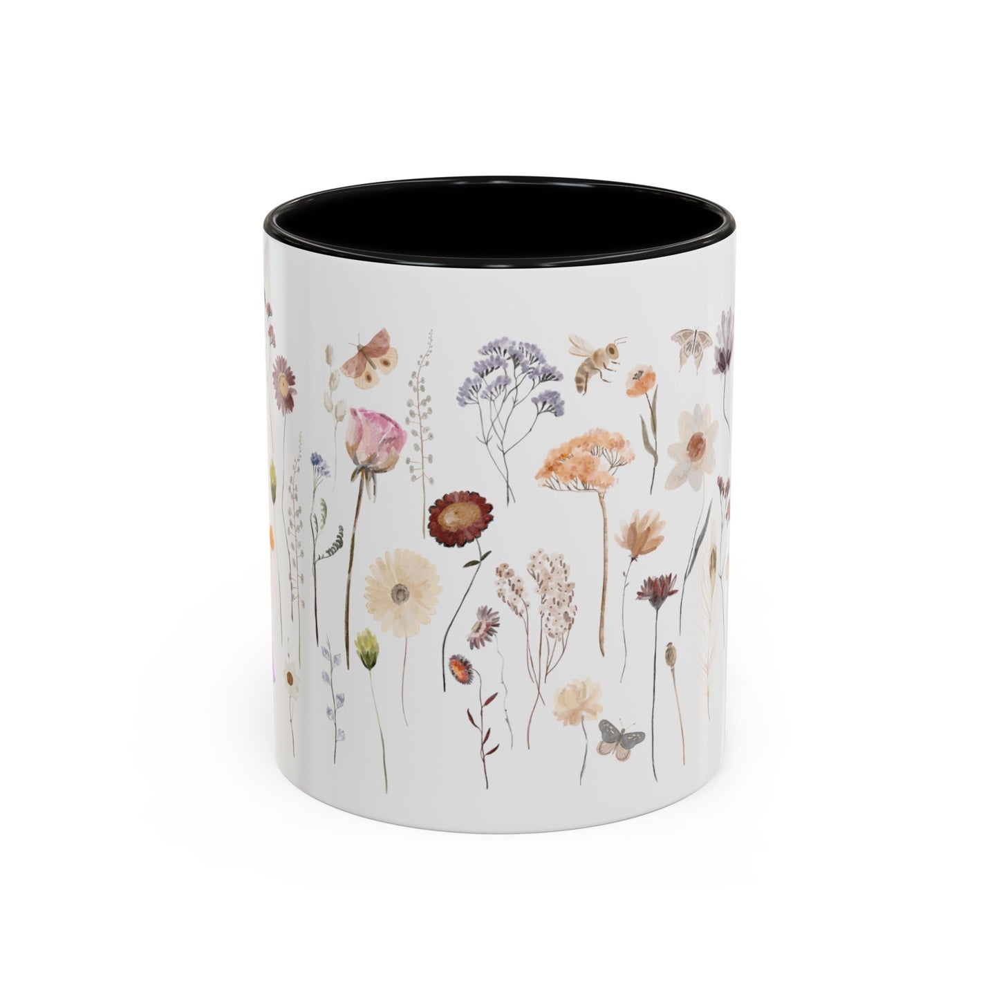 Bee Butterfly Flower Mug