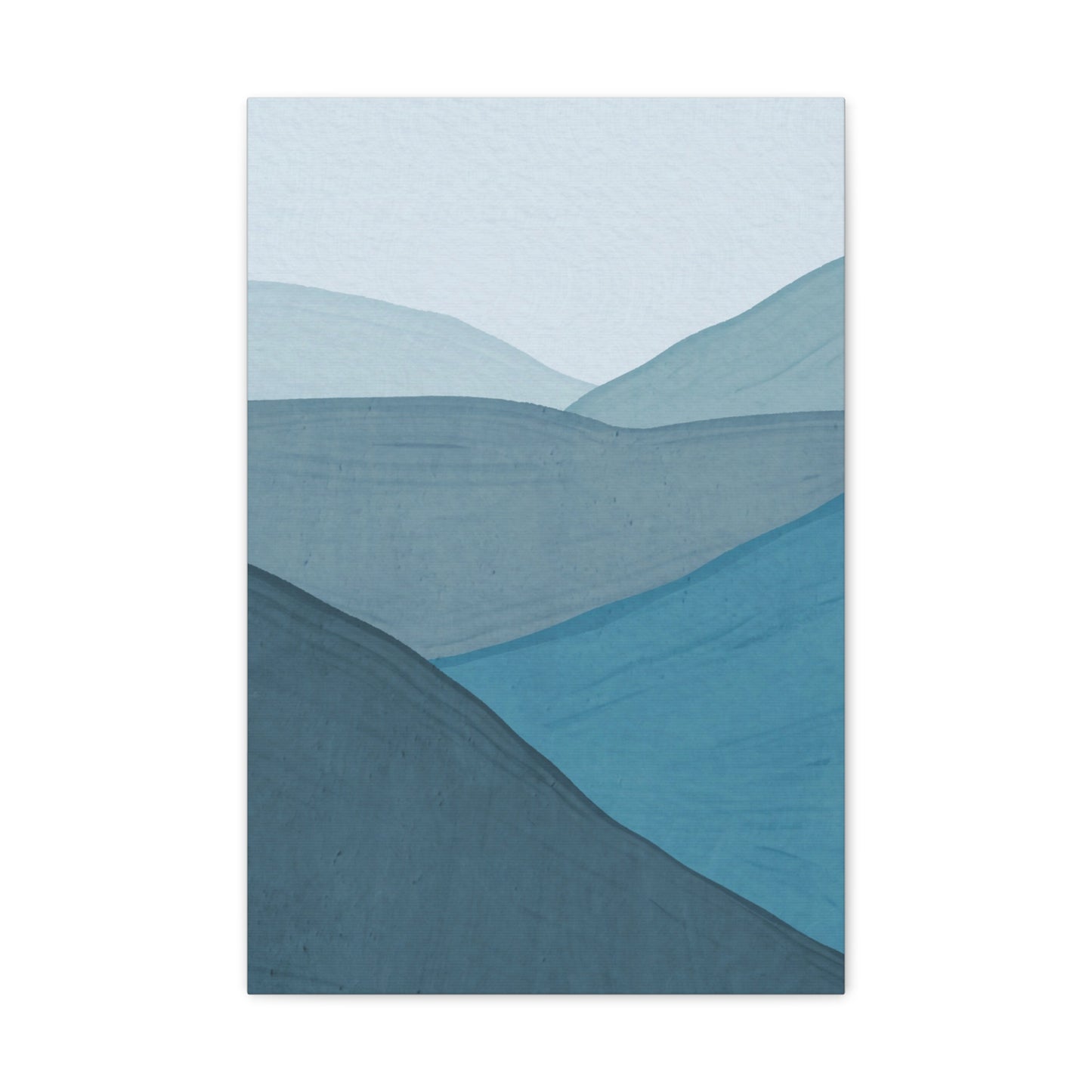 Abstract Blue Ocean Canvas