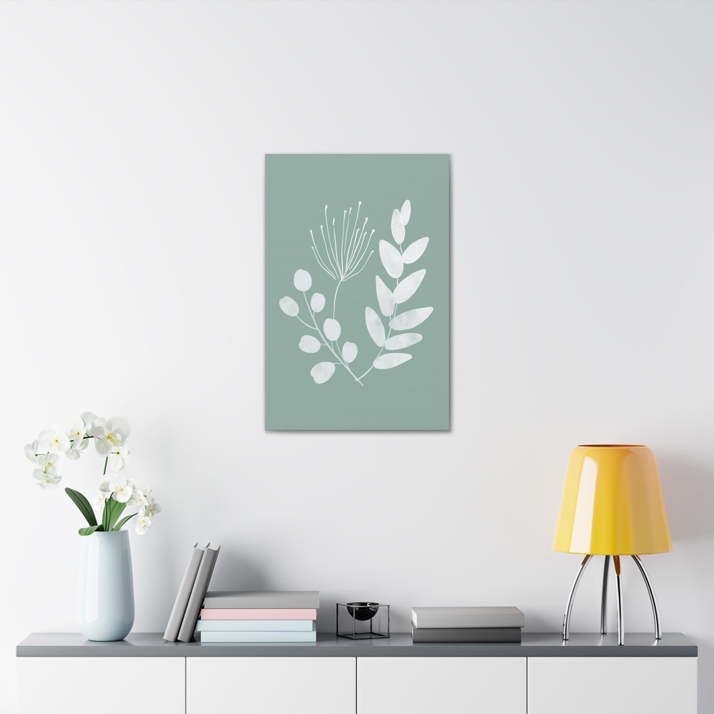 Sage Green Plant Canvas