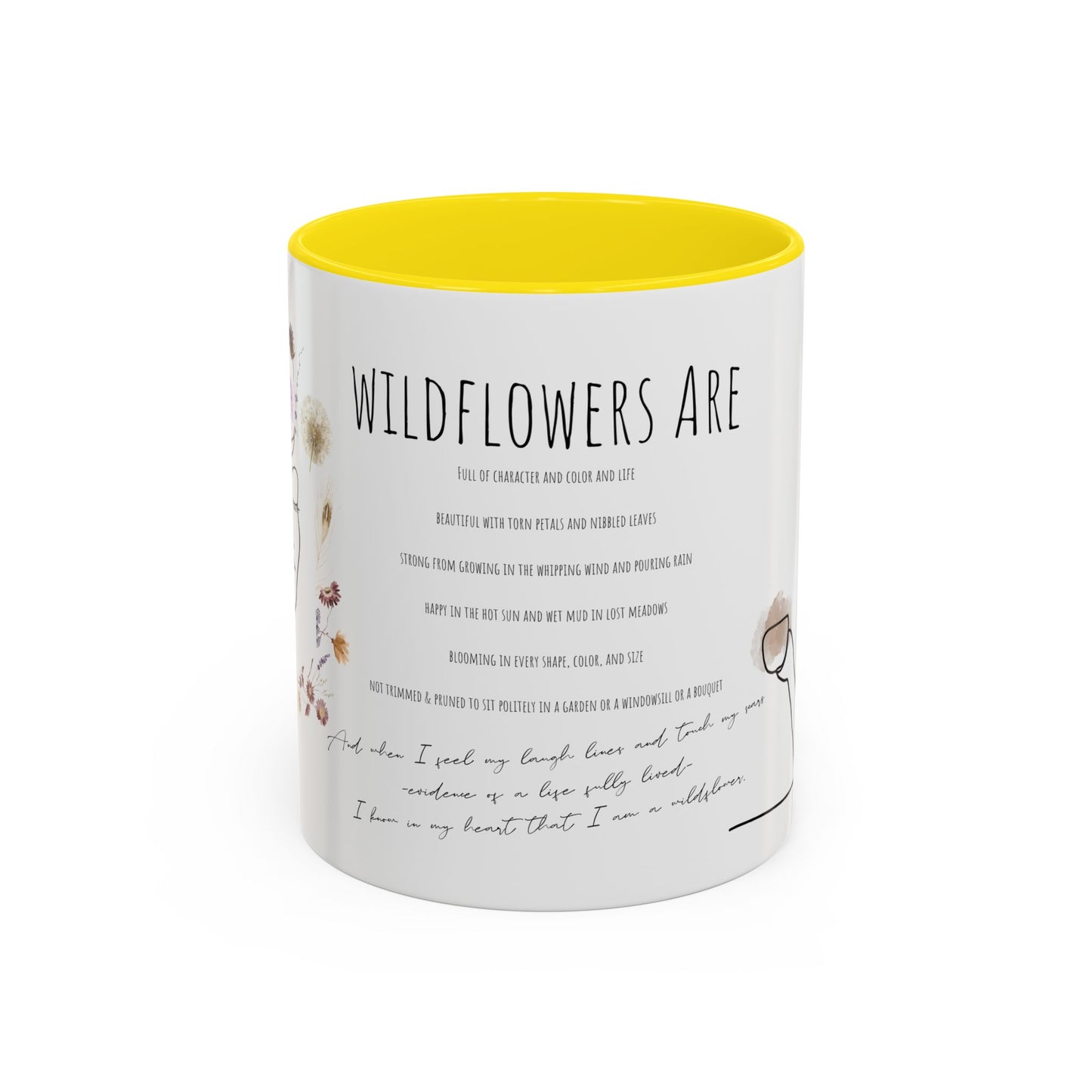 Floral Design Coffee Mug, Cozy Gift for Readers, Cute Decor for Home, Perfect for Coffee Lovers, Unique Kitchen Accessories