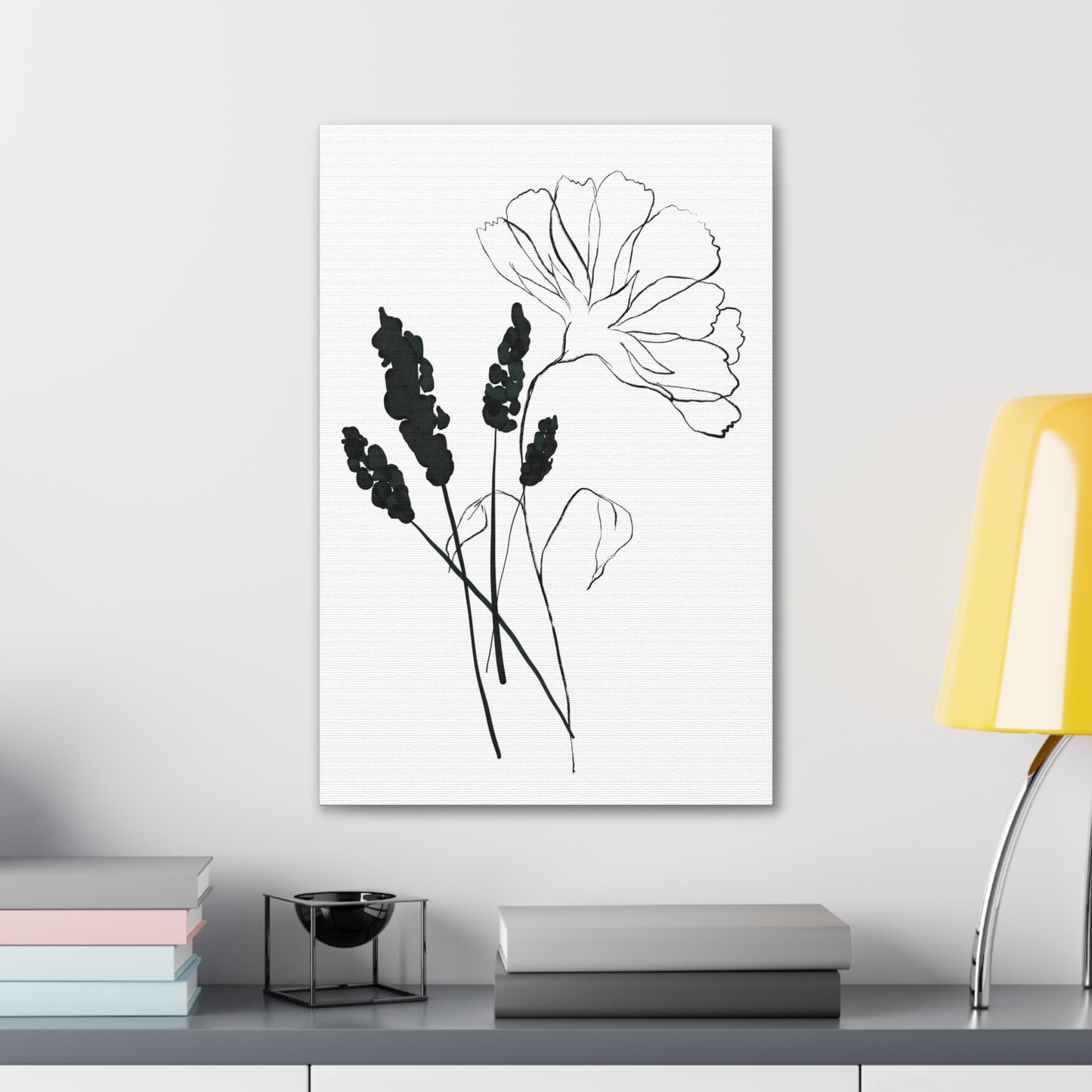 Minimalist Flower Canvas