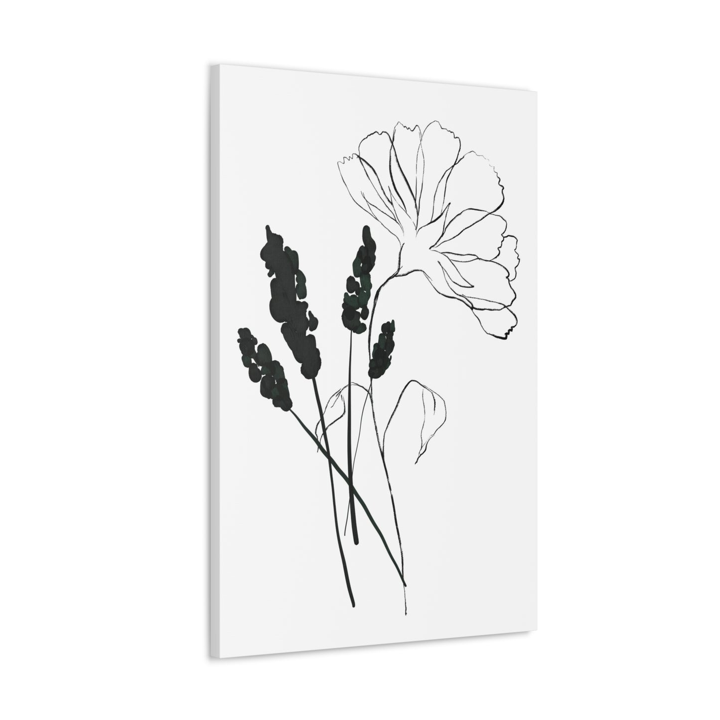 Minimalist Flower Canvas