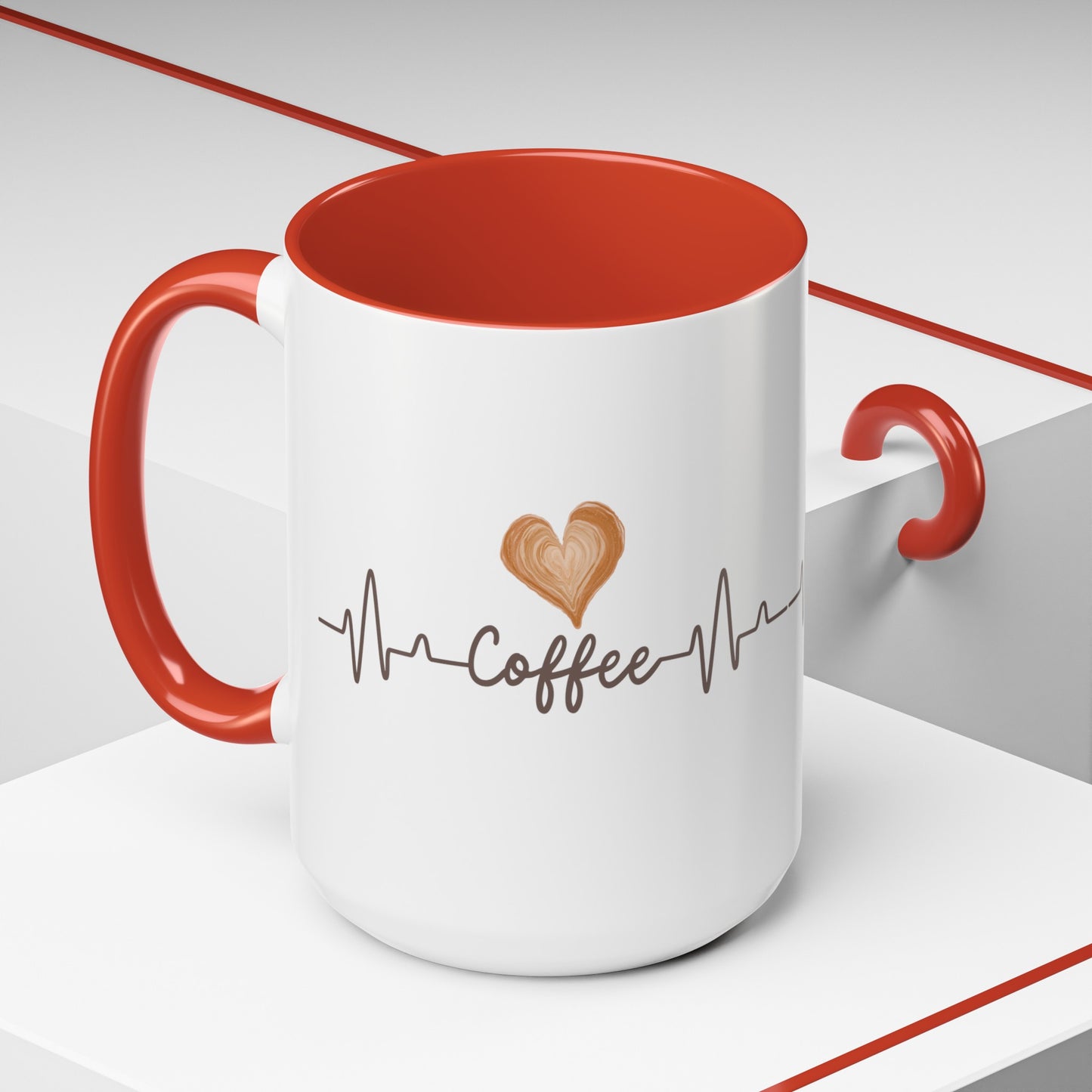 Coffee Heartbeat Mug, 11oz