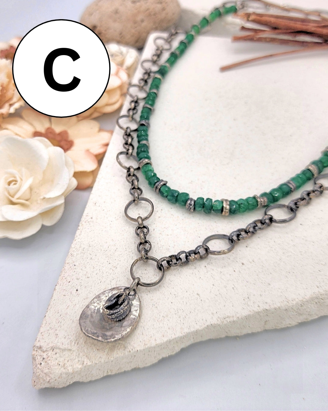 Desert Sage Layered Necklaces