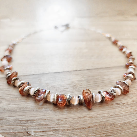 Pumpkin Spice Necklace (17.5")