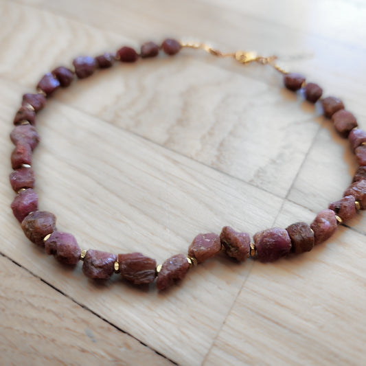 Raw Ruby Choker