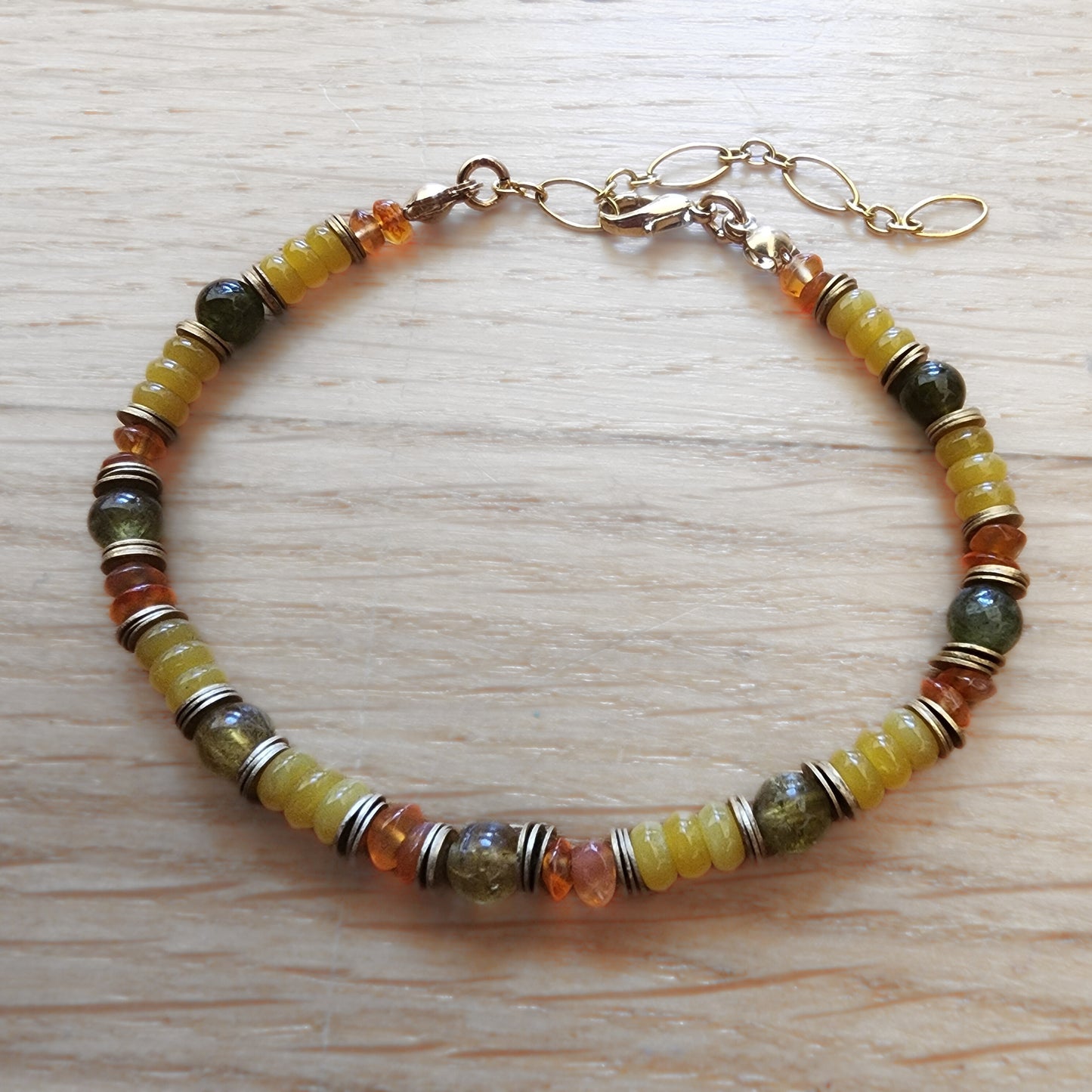 Satin Butterscotch Bracelet (7-9")