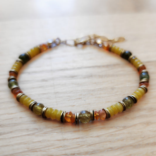 Satin Butterscotch Bracelet (7-9")