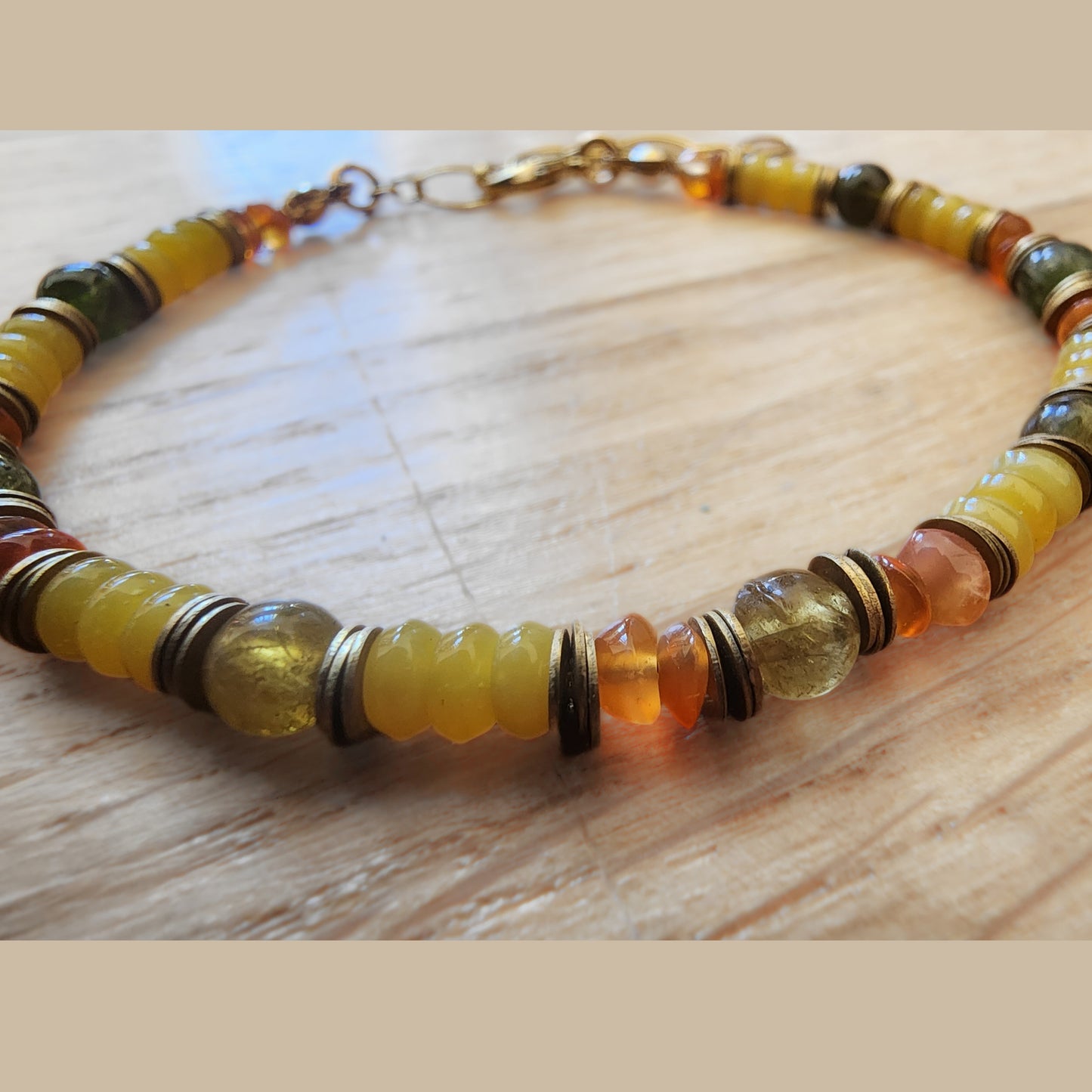 Satin Butterscotch Bracelet (7-9")