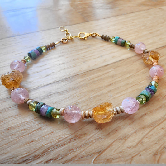 Cactus Flower Bracelet (7.5"-8.5")