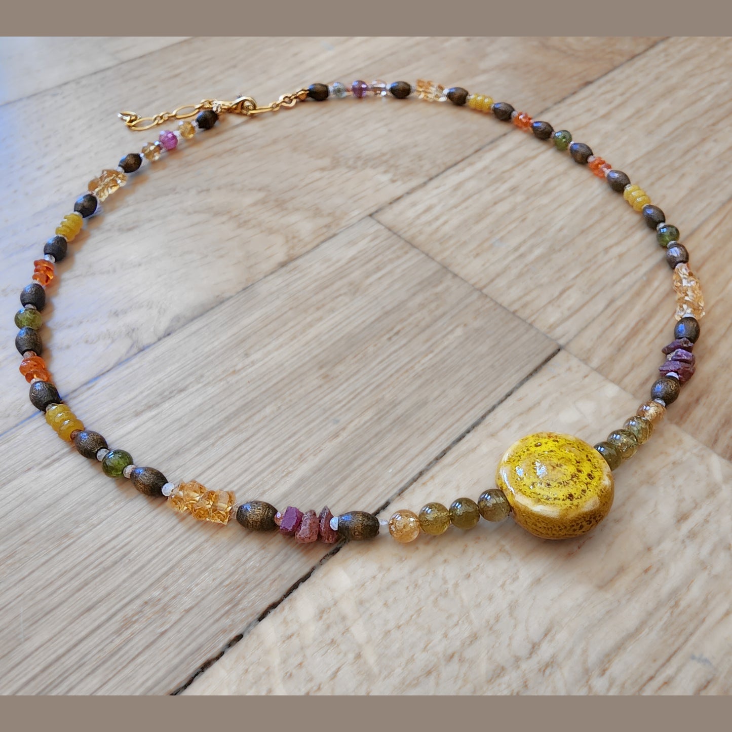Pumpkin Pie Necklace (16"-18")