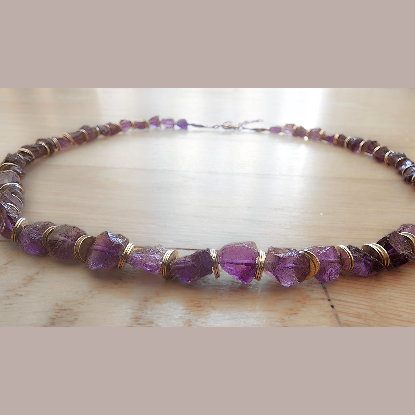 Raw Amethyst Necklace