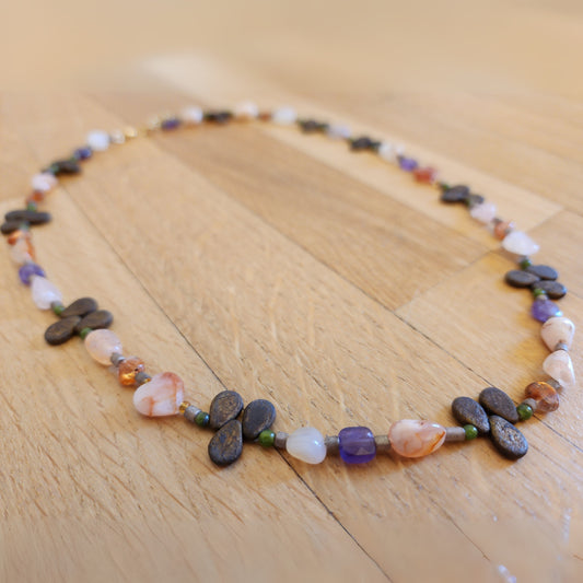 Cotton Thistle Necklace (24in-25in)