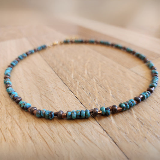 Turquoise Trail Necklace (14in-16in)