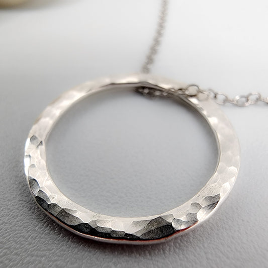 rustic sterling silver necklace