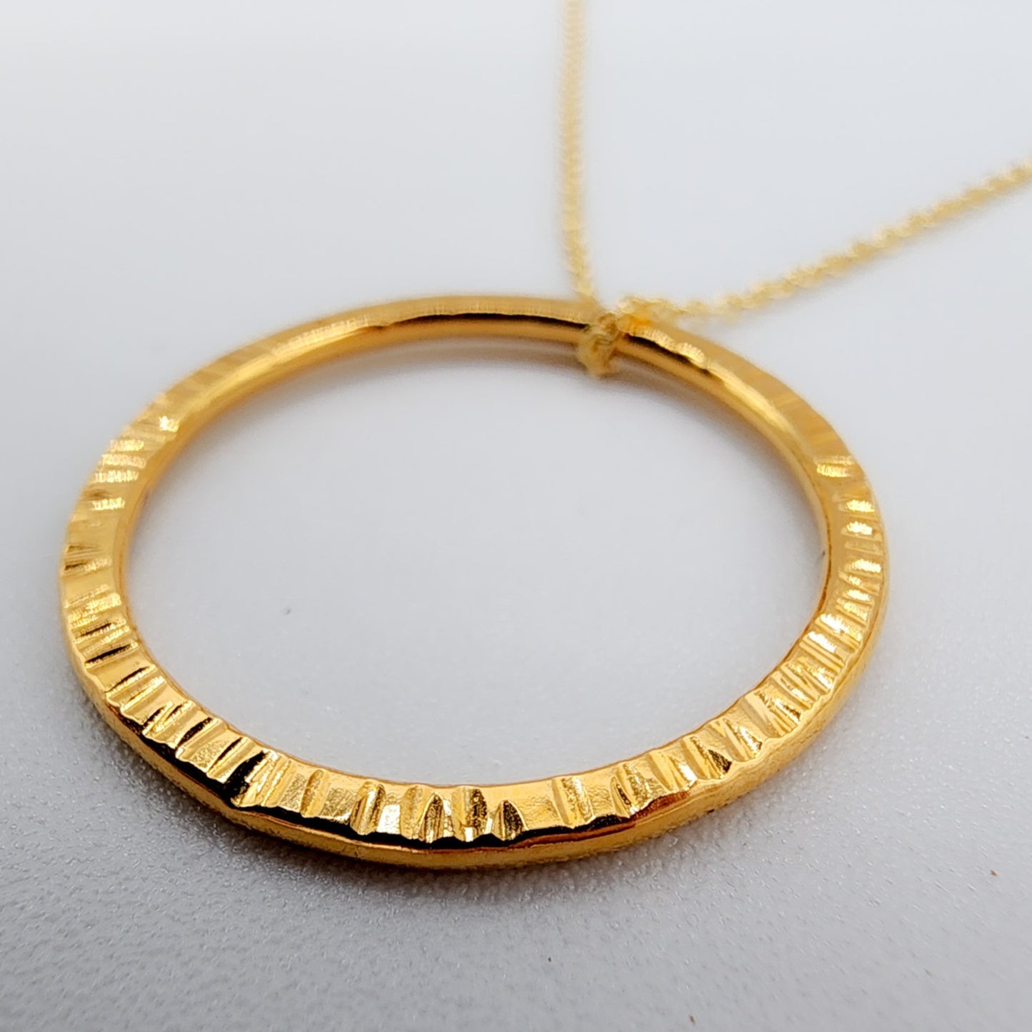 textured gold-filled necklace