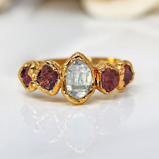 raw ruby ring