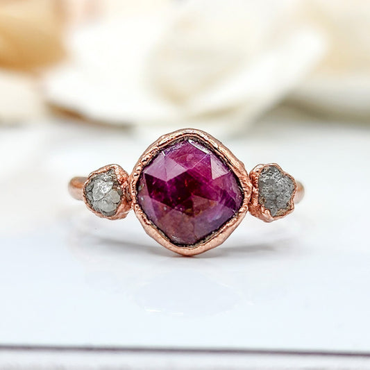 ruby engagement ring