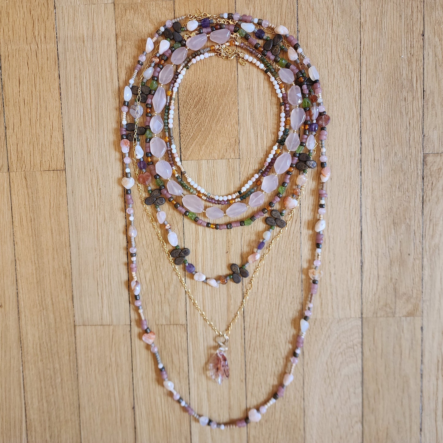 Wild Rosehips Necklace (36in-38in)