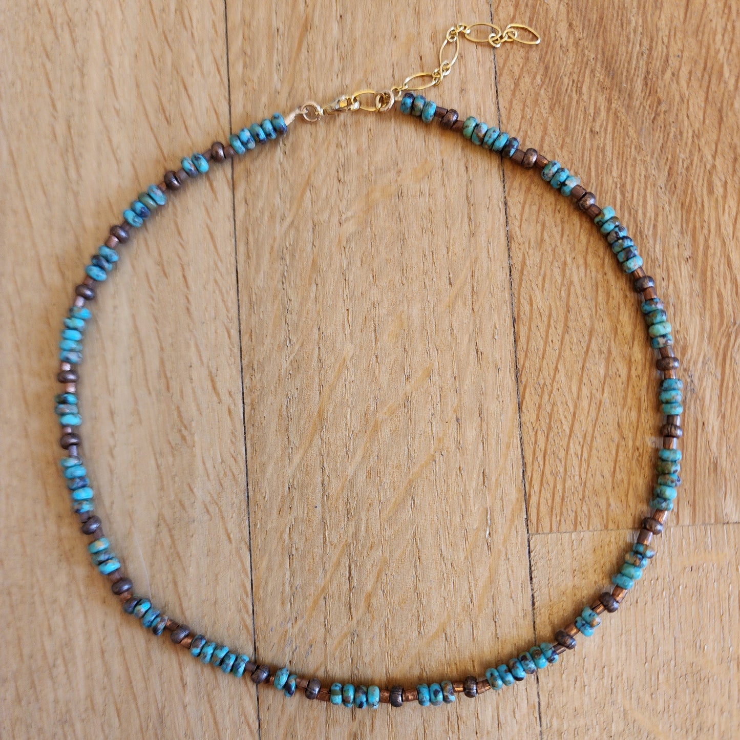 Turquoise Trail Necklace (14in-16in)