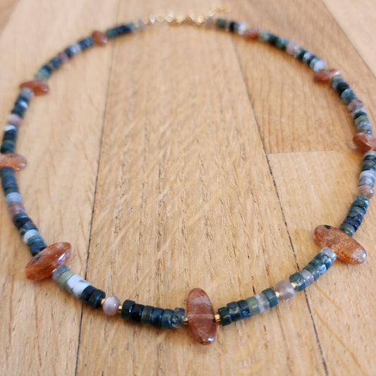 Enchanted Moss Necklace (16in-17in)
