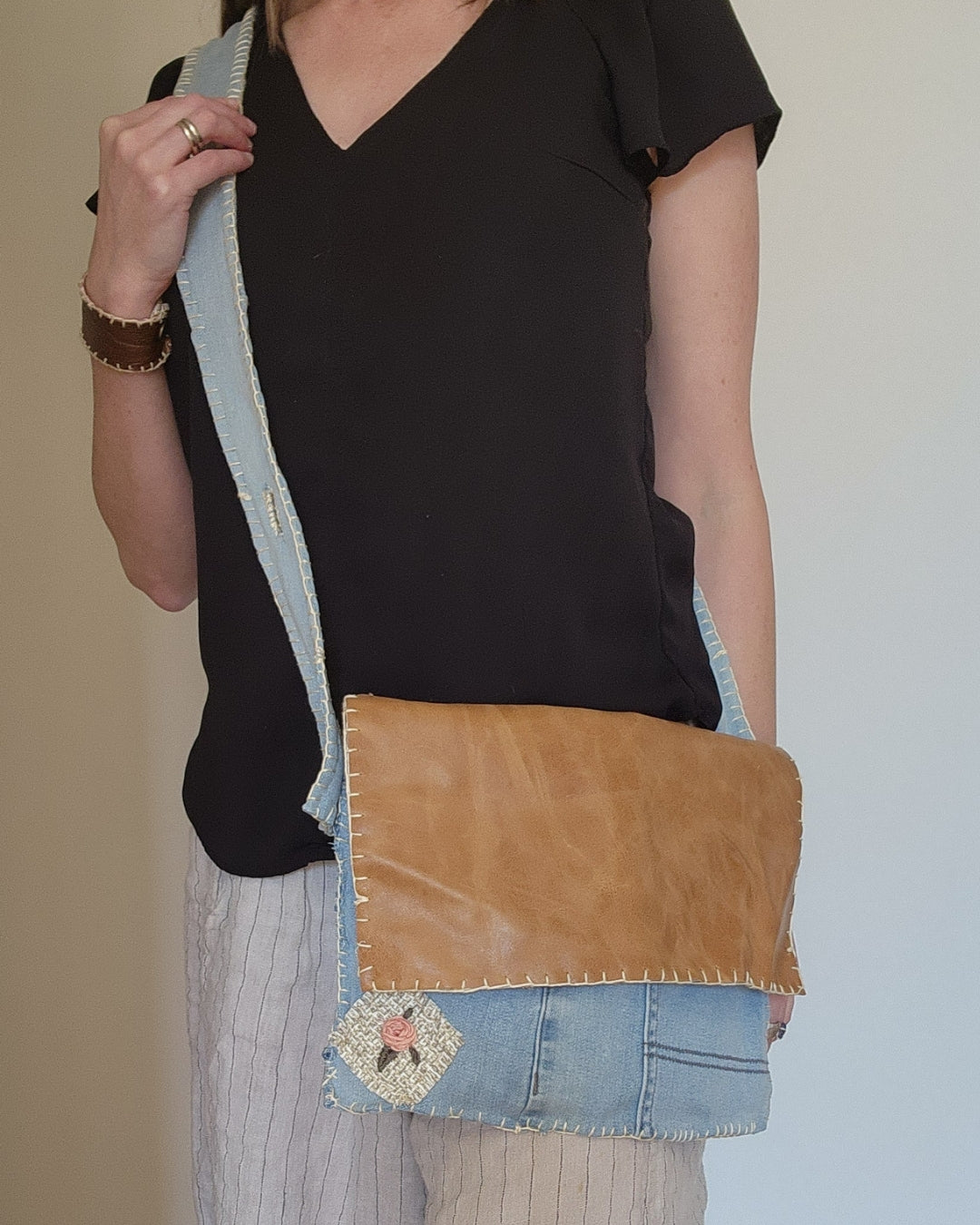 Desert Rose Upcycled Purse