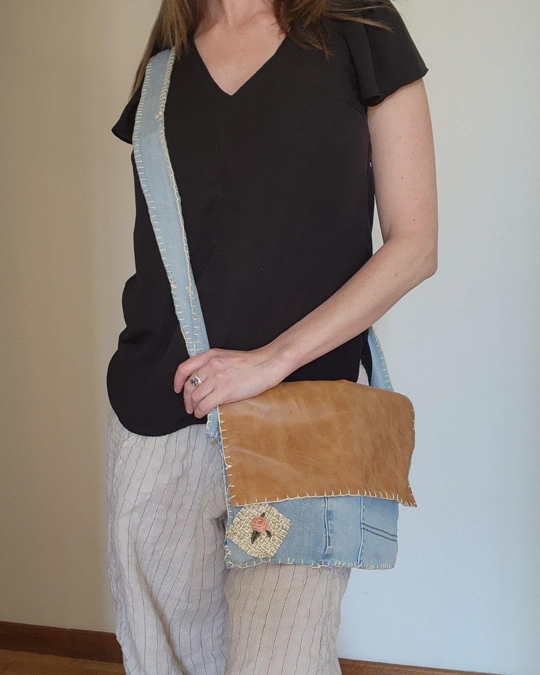 Desert Rose Upcycled Purse