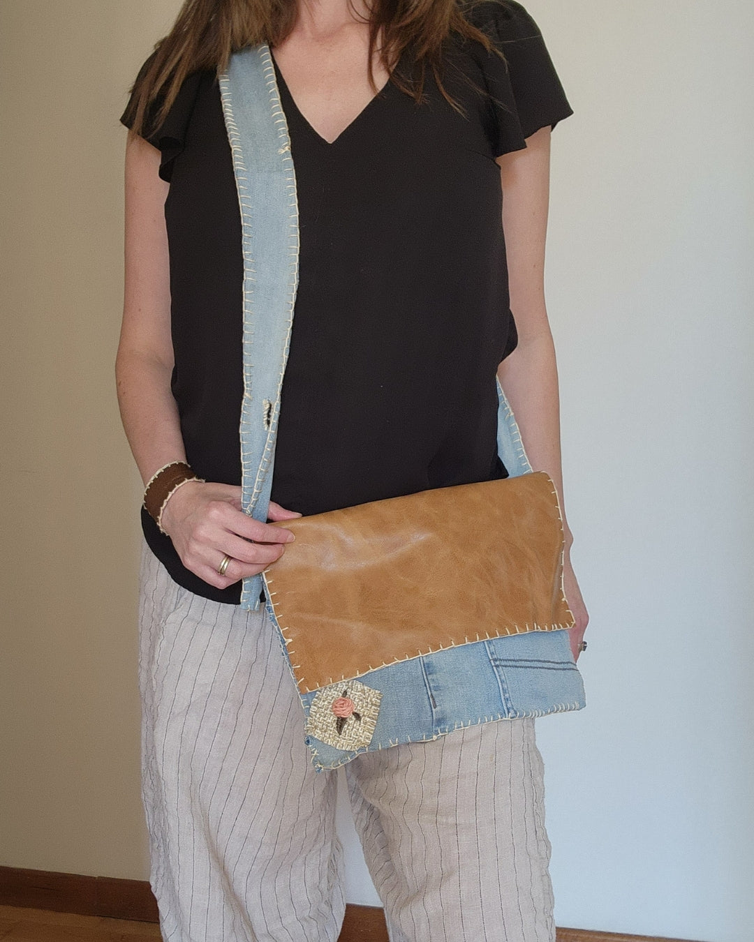 Desert Rose Upcycled Purse