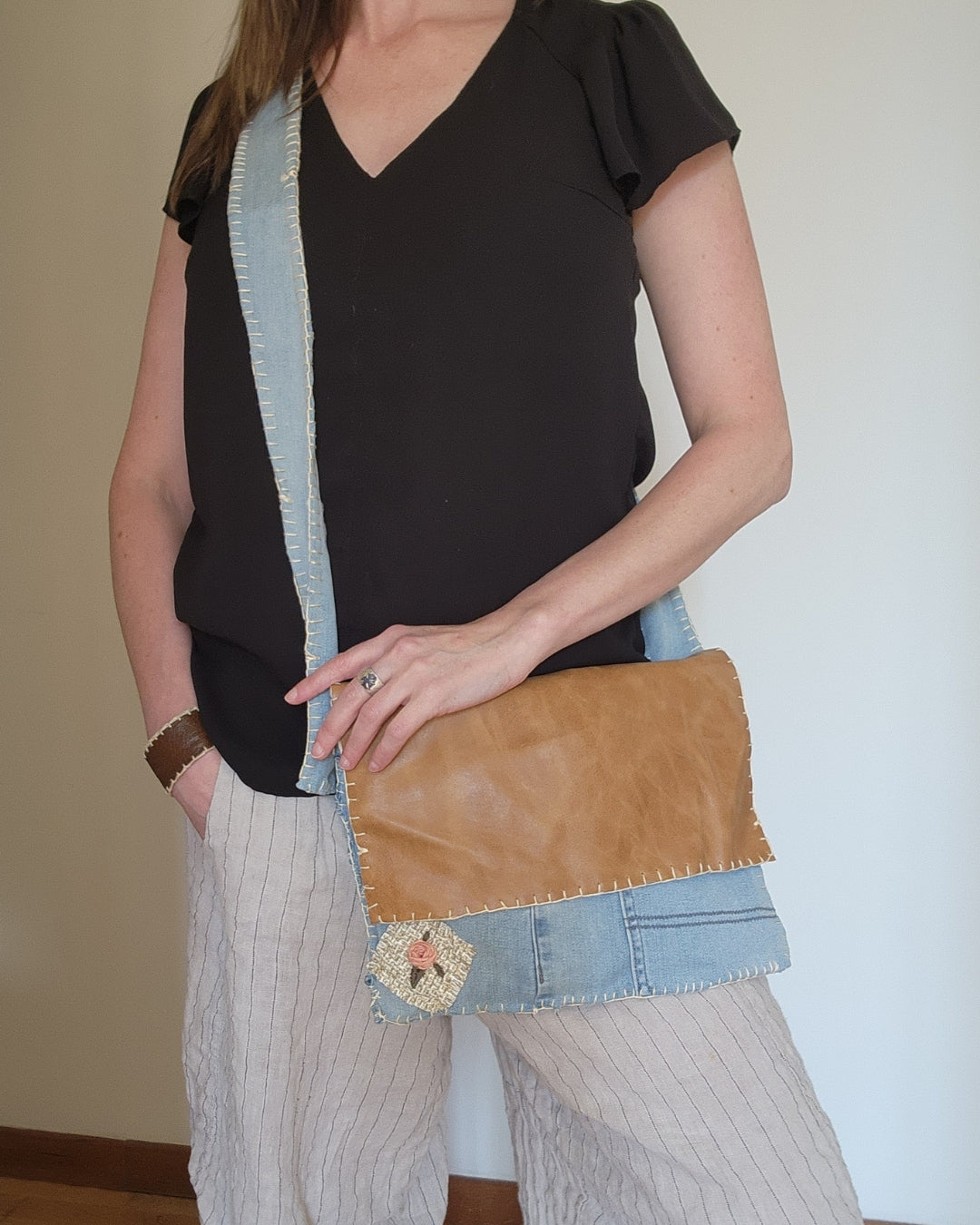 Desert Rose Upcycled Purse