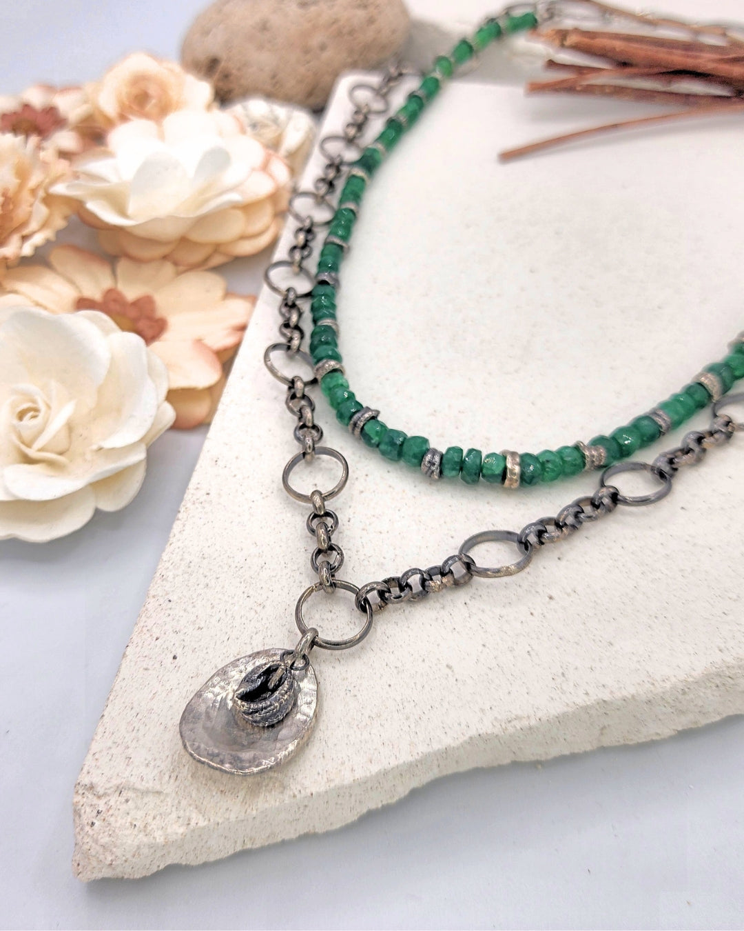 Desert Sage Layered Necklaces