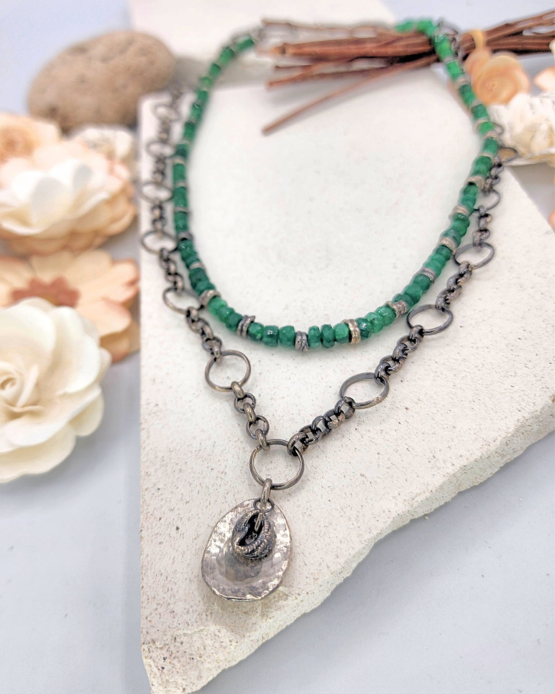 Desert Sage Layered Necklaces
