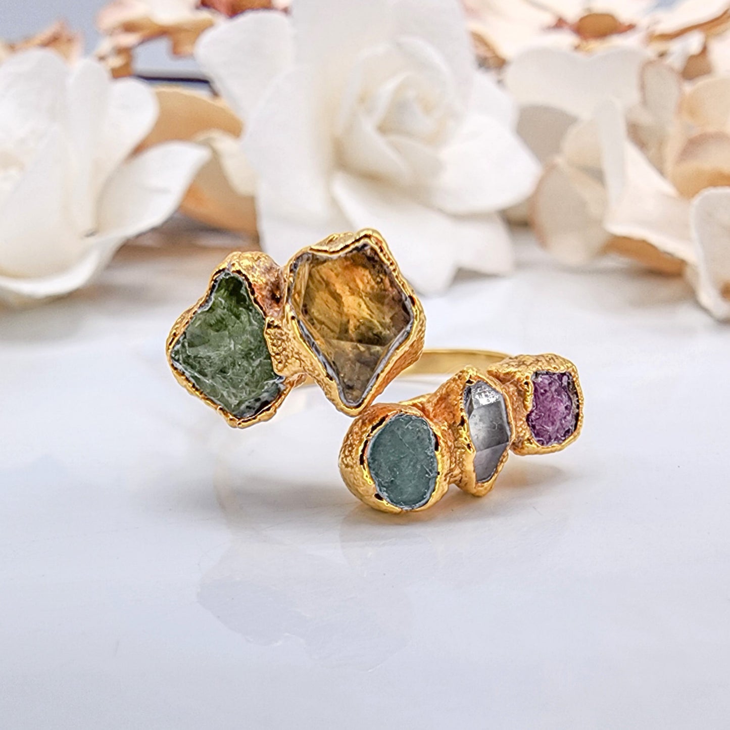 Open Birthstone Ring