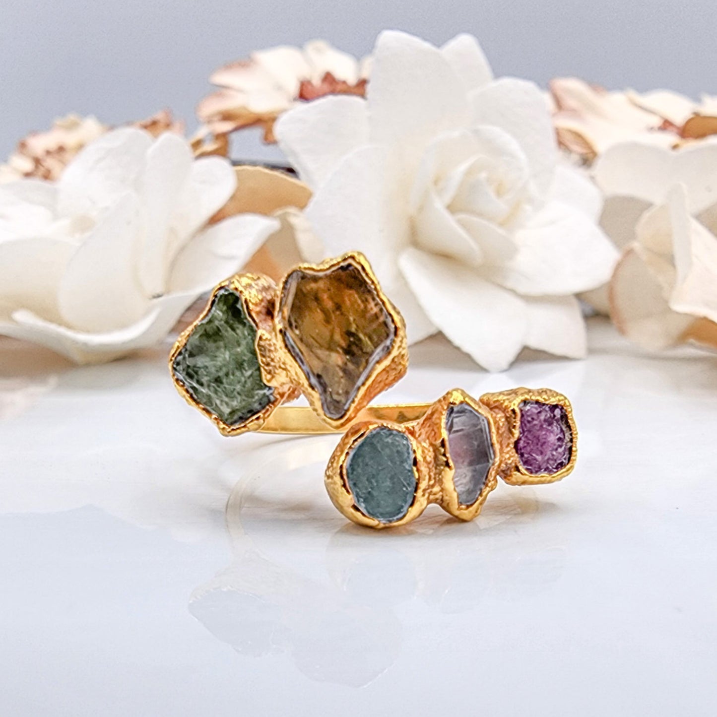 Open Birthstone Ring